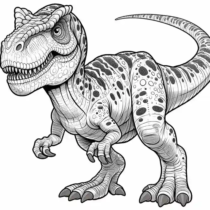 Dinosaurio Rex para colorear