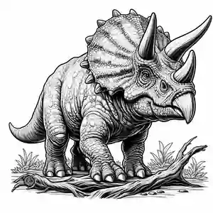 Dibujo de Triceratops para colorear