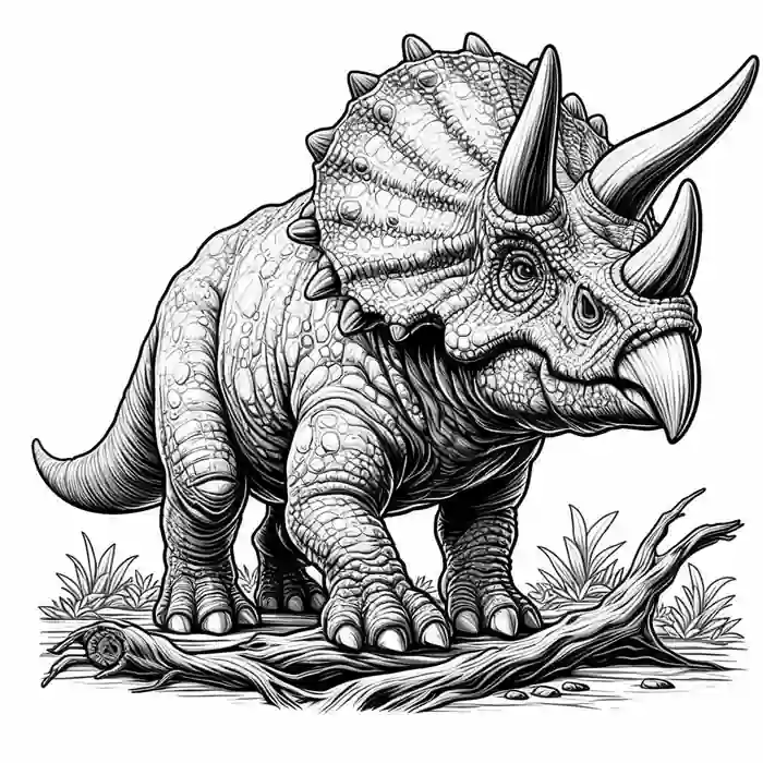 Triceratops para colorear