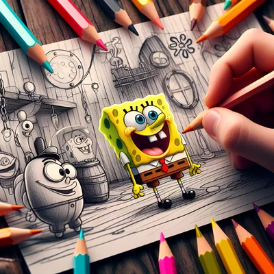 imágenes para colorear originales de Bob esponja