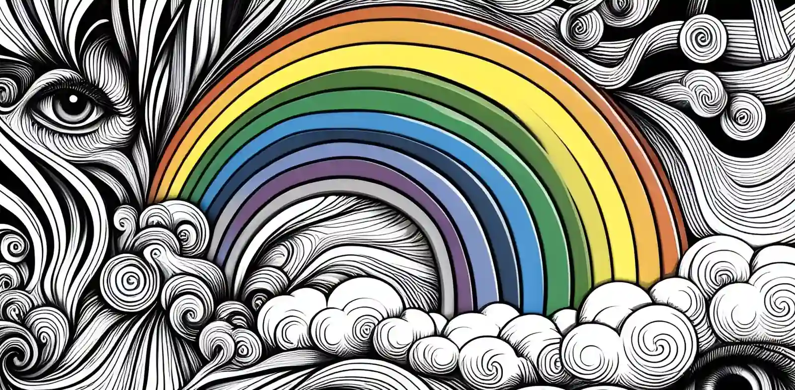 Arcoiris para colorear