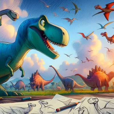 imagen colorear de Dinosaurios