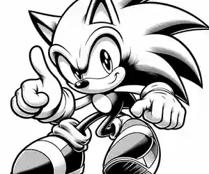 Imagen de Sonic Ok para pintar