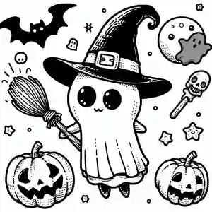 imagen de fantasma para pintar