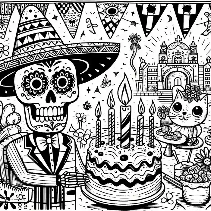 Dibujo de cumpleaños Halloween