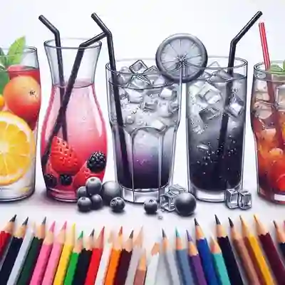 Dibujos de Bebidas para colorear