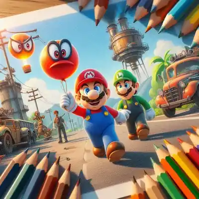 Dibujos de Mario Bros para colorear