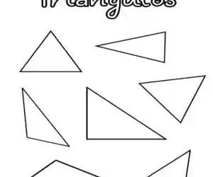 Dibujo para colorear de triángulos