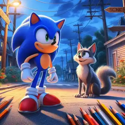 Dibujos de Sonic para colorear