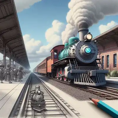 Dibujos de trenes para colorear