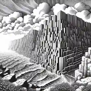 Imagen arte óptico de acantilados para pintar