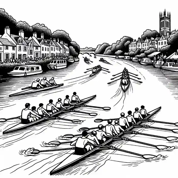 Dibujo regata para colorear