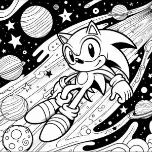 Dibujo Sonic estelar para colorear