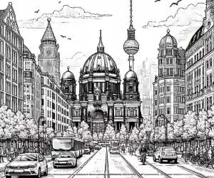 Dibujo de Berlín para colorear