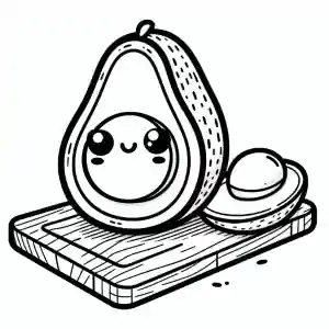 Imagen de Aguacate para pintar