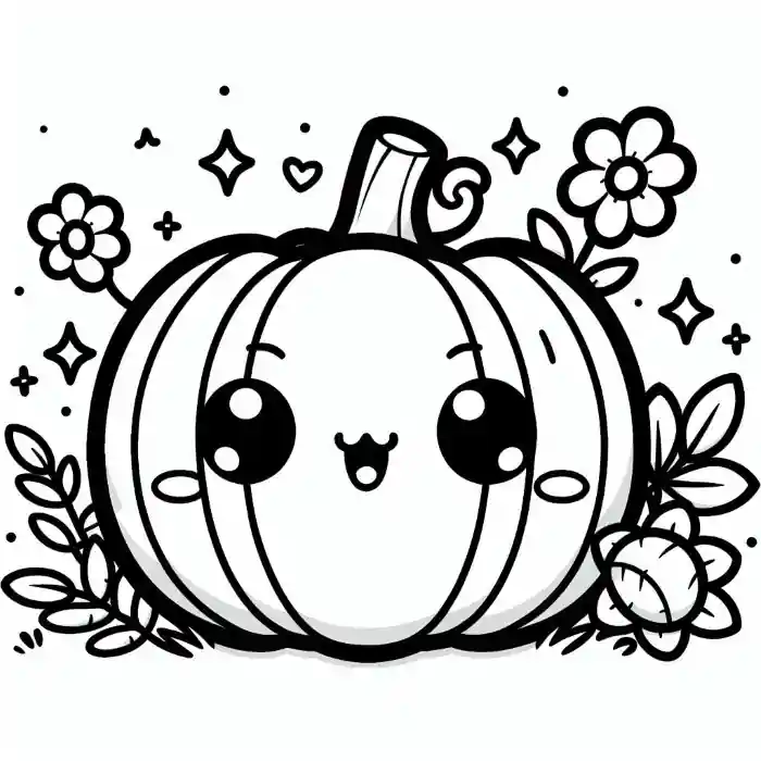 Dibujo de Calabaza para colorear