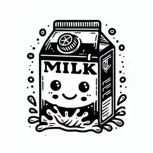 Imagen de brik de leche para pintar