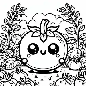 Tomato coloring page