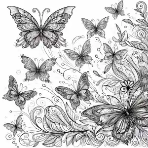The magic of butterfly flight to color