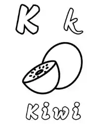 La letra K para pintar