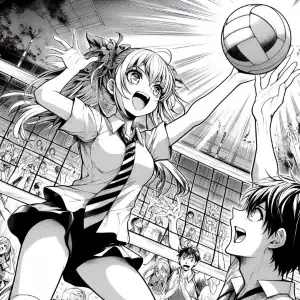 Volleyball matchup coloring page