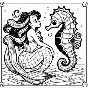 Mermaids to draw and paint