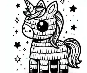 Unicorn llama coloring