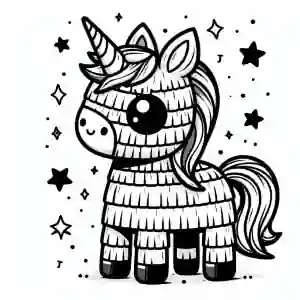 Unicorn llama coloring