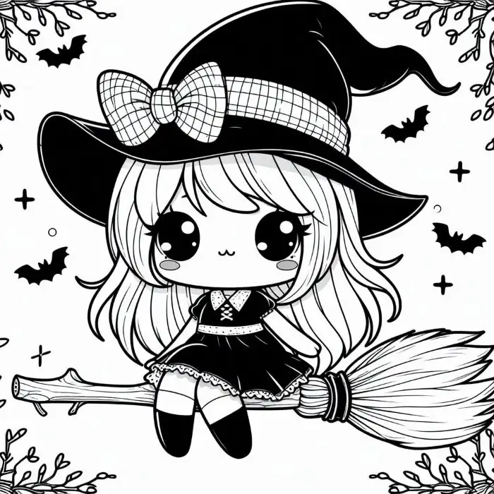 Brujita kawaii para colorear brujita-kawaii-para-colorear