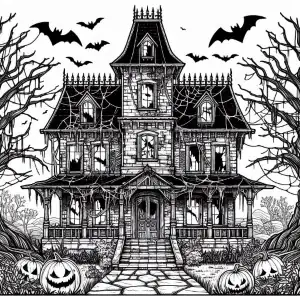 Casa tenebrosa para pintar