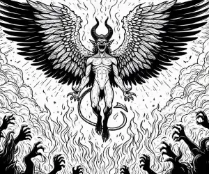 Bestia infernal para pintar