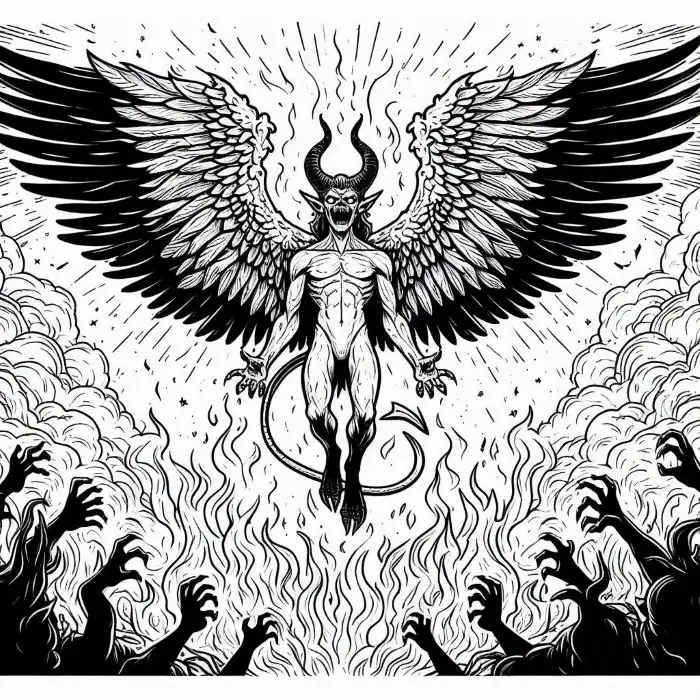 Bestia infernal para colorear