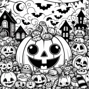 Calabazas de Halloween para imprimir y pintar