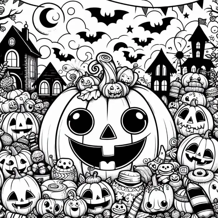 Calabazas de Halloween para imprimir y colorear