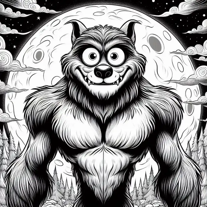 Simpático hombre lobo simp-tico-hombre-lobo