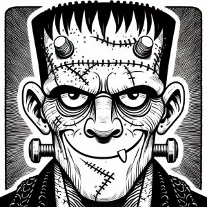 Frankenstein para imprimir y pintar