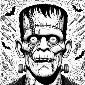 Cara de Frankenstein para pintar
