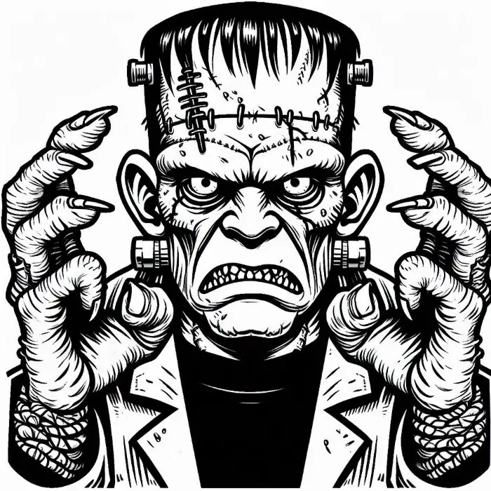 Dibujo de Frankenstein para colorear